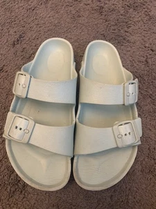 Birkenstock Rubber Sandals . Mint Colour . Size 2 - Picture 1 of 3