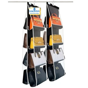 purse organizer 2Pack for closet NEW improved Larger storage Heavy Duty Hooks - Picture 1 of 6