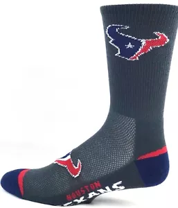 Houston Texans Fußball anthrazitgrau Flex Top Deuce Crew-Socken - Bild 1 von 3