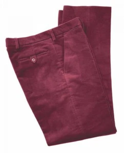 Ex M&S Marks & Spencer Men's Italian Moleskin Straight Leg Trousers Regular Fit - Picture 1 of 2