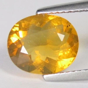 1.79Cts Calibrated Natural Mexican Fire Opal Oval Shape Loose Gemstone - Imagen 1 de 4