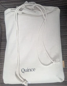 Quince Mongolian Cashmere Cotton Duvet Cover 3PC Set Color Natural King/Cal NEW - Picture 1 of 7