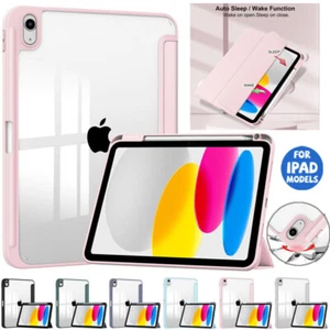 Für iPad A16 11/10/9/8/7/6/5.Gen Air 4/5 Pro 11/12.9 Anti-Schock Smart PU Cover - Afbeelding 1 van 57