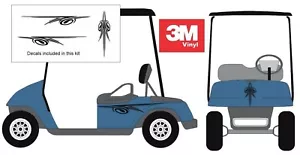 Crisp Golf Cart Stripe 3M Decal Graphic Sticker EZ Go Club Car Yahamma HDK GEM - Picture 1 of 6