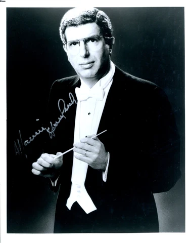 Marvin Hamlisch Autographed B&W Celebrity 8x10 Photo Cover