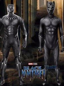 Anime Marvel Black Panther Costume Cosplay Suit Jumpsuit Full Set Cosplay - Picture 1 of 9