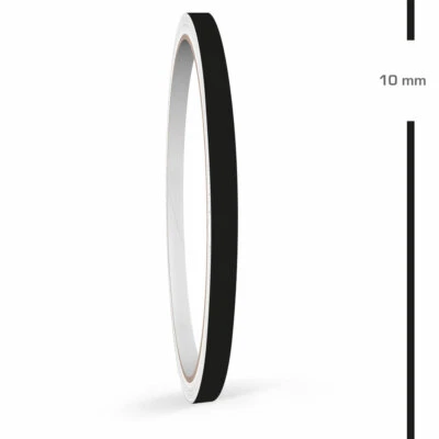 Zierstreifen 10mm 10 Meter Schwarz Matt RAL 9005 Auto Boot Motorrad Wohnmobil - Bild 1 von 4