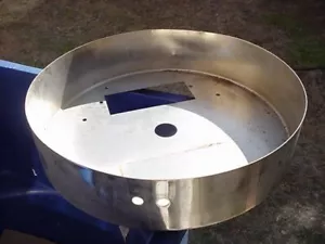 Cretors Popcorn Kettle Chrome Base Cover Envía el mismo día - Imagen 1 de 3