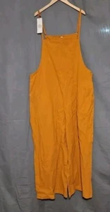 YESNO - Women's Bib Pants Wide Leg Jumpsuit - Ginger - Size 2XL - Picture 1 of 4