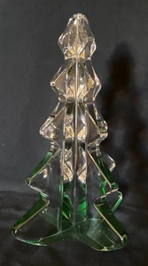 Mikasa Christmas Spirit Art Glass Tree Paperweight Décor Austria Lead Crystal - Picture 1 of 7