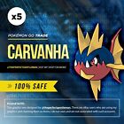 x5 Carvanha - Pokemon Trade GO - #318 Gen 3 Hoenn