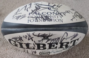 Newcastle Falcons Community Team Signed Gilbert Rugby Ball Size 5 - Picture 1 of 14
