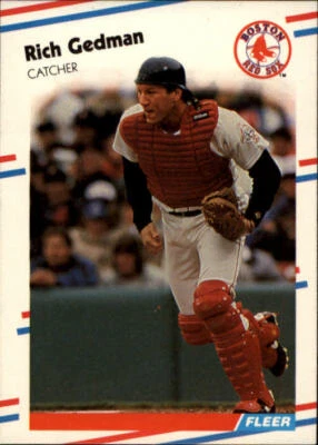 1988 Fleer #353 Rich Gedman - NM - Image 1 of 2