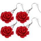 2 Pairs Flower Hook Earrings for Women & Teens