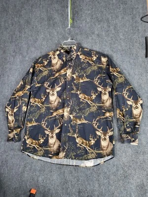 Legendary Whitetails Button Down Shirt Men Sz L Deer Buck Hunting Workwear - Image 1 of 4