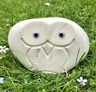 River Pebble Owl 7.5cm Natural White Handmade Fair Trade 