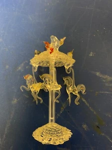 Karussell mundgeblasenes Glas Karussell mit Pferden - Bild 1 von 5