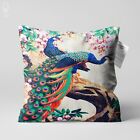 Decorative Peacock Patterned Soft Cushion Cover | Double Sided | multi-sizes