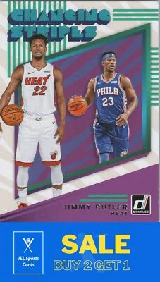 2019 Donruss #1 Jimmy Butler Changing Stripes - Image 1 of 2