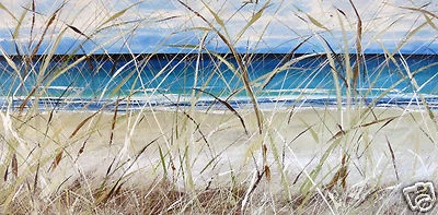 art painting Byron Bay Australia Landscape Sea Beach seascape ocean sand  - Image 1 of 4