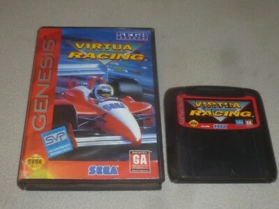 BOXED SEGA GENESIS VIDEO GAME VIRTUA RACING W CASE JVC X EYE NOMAD - Image 1 of 2