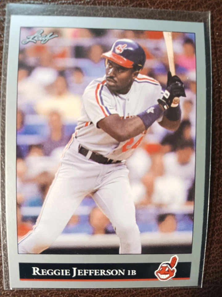 REGGIE JEFFERSON CLEVELAND INDIANS 1992 LEAF SERIES 1 BASEBALL CARD #86 - Image 1 of 1