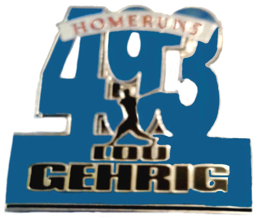 洋基队别针纽约洋基队别针纽约别针Lou Gehrig别针493本垒打通信徽章 — 第 1/2 张图片