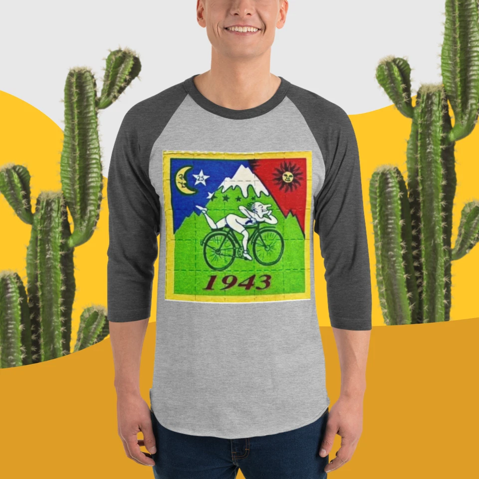 Camisa Bicycle Day Blotter Acid manga 3/4 Foto 1 de 1