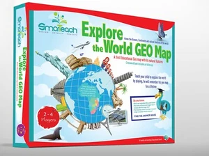 Christmas game for kids - Explore the World Geomap Board games - Picture 1 of 3