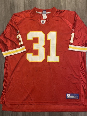 Priest Holmes #31 Kansas City Chiefs Reebok On-Field NFL Jersey Size XXL 2XL Cover