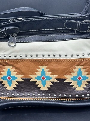 Cartera Blazin Roxx Diseño Suroeste Vaquera Cuero Bolsillos Colorido Limpio Foto 1 de 4