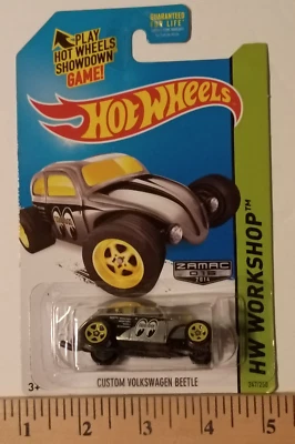 Volkswagen Beetle 2014 Hot Wheels HW Workshop personalizado, ojos de luna, Zamac #016 Foto 1 de 3