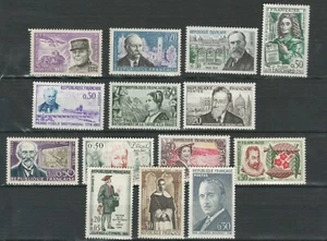 FRANCE EUROPE SELECTION FAMOUS PEOPLE  MNH STAMPS LOT (FR 767) - Picture 1 of 1