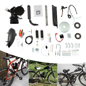 2-Stroke Motorized Bike Kit 110cc 2L Complete Bicycle Gasoline Engine Motor Kit - Picture 1 of 23