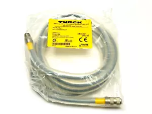 Turck RK 4.4T-2-RS 4.4T/S1077 Eurofast Molded Cordset M12 M/F 5/4-Pin U0983-34 - Picture 1 of 5