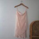 Vintage Avon Lace Overlay Nightgown Lingerie Pink M