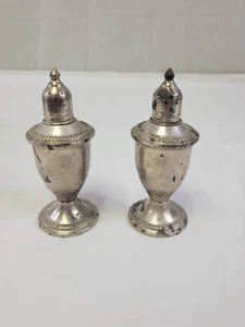 DUCHIN CREATION ~ SALT and PEPPER SHAKERS  ~ STERLING WEIGHTED ~ S & P Set - Picture 1 of 11