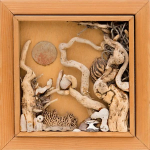 Holz, Dieter (1939 - Stralsund - 2008) Kleine Vollmondnacht, um 1980 - Bild 1 von 7