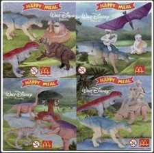 McDonald’s Happy Meal Toys Walt Disney Dinosaurs 2000 New In Packaging. Various.