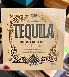Glassique Cadeau Tequila Sipping and Cocktail Glasses - Set of 4 - 10 oz - Picture 1 of 5