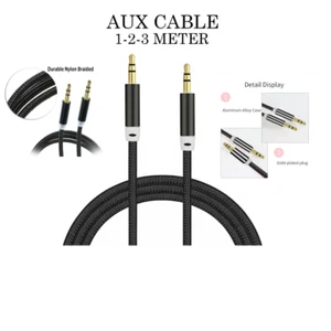 Aux Cable 3.5mm Jack Audio Cable Male to Male 3.5mm Aux For Car Stereo Lead - Picture 1 of 12