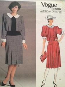 Vogue Sewing Pattern 1602 Misses Pullover Dress Size 10 UC Albert Nipon - Picture 1 of 3
