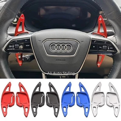 Extensión de cambio de paleta para Audi A1 A3 S3 A4 S4 A5 S5 A6 S6 A7 A8 S8 Q8 E Tron Foto 1 de 4