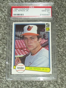 1982 Donruss #405 Cal Ripken Jr. Baltimore Orioles PSA 10 Gem Mint - Picture 1 of 2