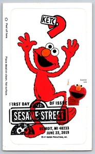 #5394m Sesame Street Elmo FDC Maxi Card w/Pictorial Cancel on Decal - Picture 1 of 2