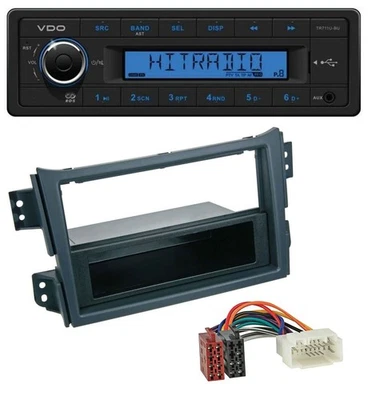 VDO AUX 1DIN MP3 USB Autoradio für Opel Agila B 2008-2014 Suzuki Splash - Bild 1 von 4