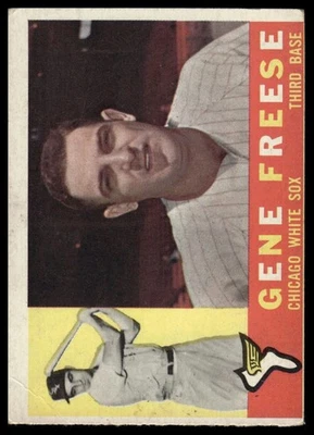 1960 Topps #435a Gene Freese White back - Image 1 of 2