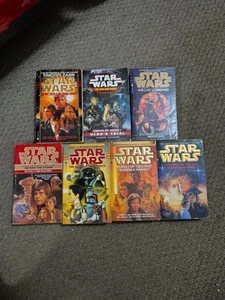 Star Wars Paper Back Books x7 Acceptable Condition 1993-1997 - Picture 1 of 2
