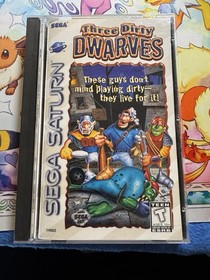 Three Dirty Dwarves (Sega Saturn, 1996) CIB Complete in Box w Manual