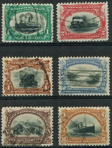 [V672] USA 1901 Scott#294/299 used PAN-AMERICAN EXPO ISSUE cv:$119 - Picture 1 of 3